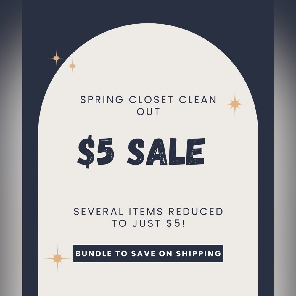 Closet Clean Out $5 Sale